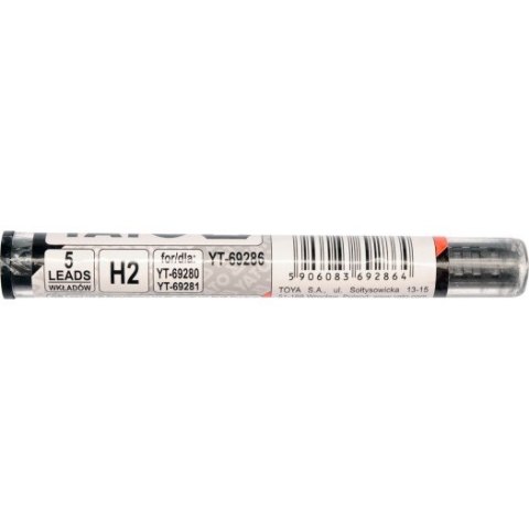 YATO GRAFIT H2 5 SZTUK 69286 YATO GRAFIT H2 5 SZTUK 69286