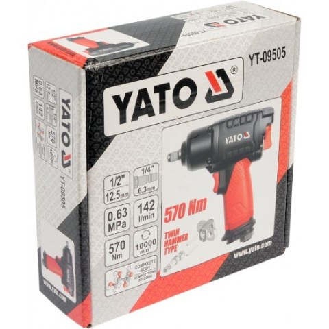 YATO KLUCZ UDAROWY PNEUMATYCZNY 1/2" 570Nm YATO KLUCZ UDAROWY PNEUMATYCZNY 1/2" 570Nm