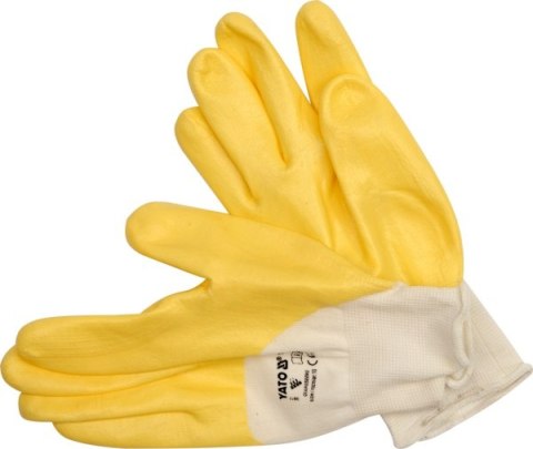 YATO RĘKAWICE GUMA-ŻÓŁTE 10" 7481