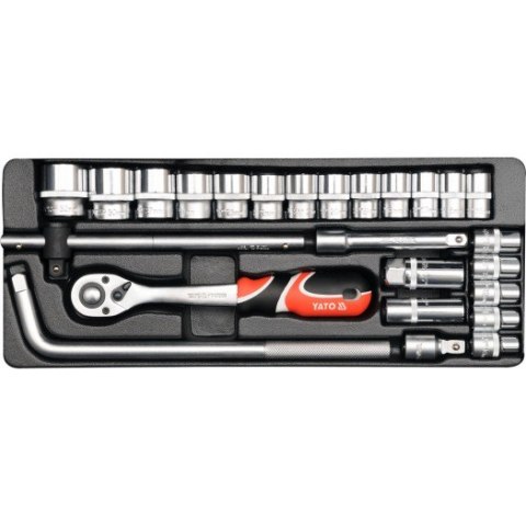 YATO ZESTAW KLUCZY 1/2" 25 elem. 12671 YATO ZESTAW KLUCZY 1/2" 25 elem. 12671