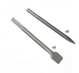 ZESTAW DŁUT SDS MAX 10szt ECONOMY 5 + 5