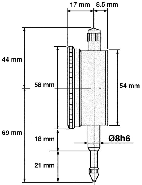 Czujnik zegarowy 10mm Limit Czujnik zegarowy 10mm Limit