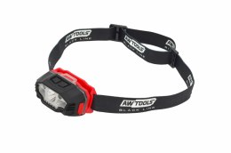 AWTOOLS LATARKA CZOŁOWA LED USB 6 FUNKCJI BLACK LINE