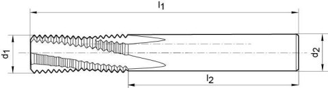Frez do gwintow TMSP pelnoweglikowy TiCN,chwyt HA,chlodz. wew. 2xD M14 GÜHRING Frez do gwintow TMSP pelnoweglikowy TiCN,chwyt HA,chlodz. wew. 2xD M14 GÜHRING