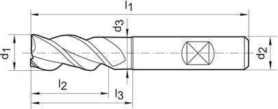 Frez trzpien.dlugiDIN6527 FIRE,typ RF100 4,50mm pelnoweg.,GÜHRING Frez trzpien.dlugiDIN6527 FIRE,typ RF100 4,50mm pelnoweg.,GÜHRING