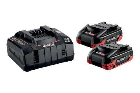 METABO AKUMULATOR 18V 4,0Ah LIHD XTREME 2szt. + ŁADOWARKA ASC 290 METABO AKUMULATOR 18V 4,0Ah LIHD XTREME 2szt. + ŁADOWARKA ASC 290