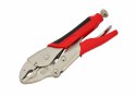 AWTOOLS SZCZYPCE ZACISKOWE MORSEA 180mm SZCZĘKI ZAOKRĄGLONE TPR BLACK LINE