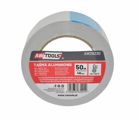 AWTOOLS TAŚMA ALUMINIOWA 48*50m AWTOOLS TAŚMA ALUMINIOWA 48*50m