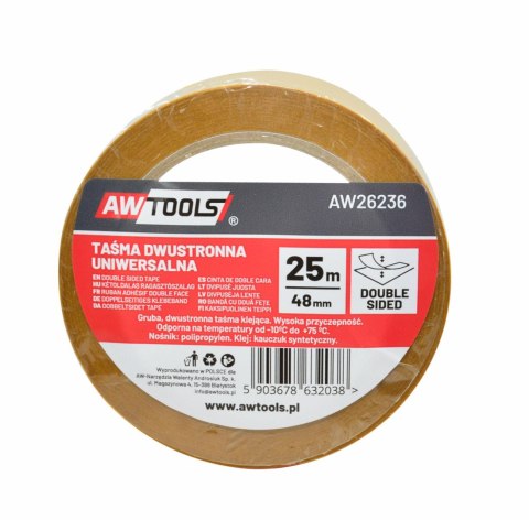 AWTOOLS TAŚMA DWUSTRONNA 48*25m AWTOOLS TAŚMA DWUSTRONNA 48*25m