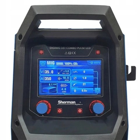 SPAWARKA INWERTOROWA SHERMAN DIGIMIG 351 COMBO PULSE LCD 400V SYNERGIA SPAWARKA INWERTOROWA SHERMAN DIGIMIG 351 COMBO PULSE LCD 400V SYNERGIA