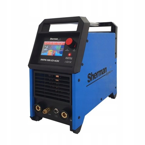 Spawarka TIG AC DC 200 A Sherman DIGITIG LCD PULS MMA 2W1 ALUMINIUM INOX Spawarka TIG AC DC 200 A Sherman DIGITIG LCD PULS MMA 2W1 ALUMINIUM INOX
