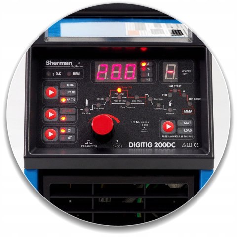 Spawarka TIG SHERMAN DIGITIG 200DC Spawarka TIG SHERMAN DIGITIG 200DC