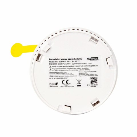 AWTOOLS CZUJNIK DYMU 9V AWTOOLS CZUJNIK DYMU 9V