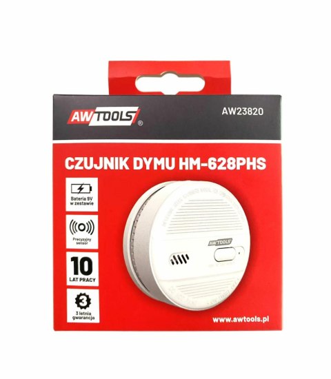 AWTOOLS CZUJNIK DYMU 9V AWTOOLS CZUJNIK DYMU 9V
