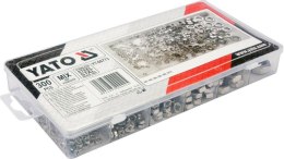 YATO ZESTAW NAKRĘTEK METRYCZNYCH NIERDZEWNYCH 300szt. MIX M3, M4, M5, M6, M8, M10