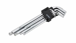 AWTOOLS KLUCZE IMBUSOWE SZEŚCIOKĄTNE Z KULKĄ / 1,5-10mm / 9 elem. 1.5/2/2.5/3/4/5/7/8/10mm DŁUGIE