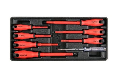 YATO WKRĘTAKI IZOLOWANE KOMPLET 8 elem. WKŁAD DO SZAFKI YT-55462