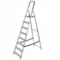 AWTOOLS DRABINA ALUMINIOWA 150kg 8 STOPNI WOLNOSTOJĄCA