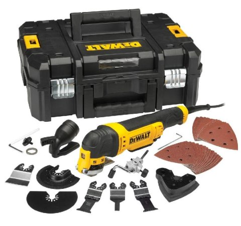 DEWALT NARZĘDZIE WIELOFUNKCYJNE 300W + 37szt. AKCESORIÓW + KUFER DEWALT NARZĘDZIE WIELOFUNKCYJNE 300W + 37szt. AKCESORIÓW + KUFER