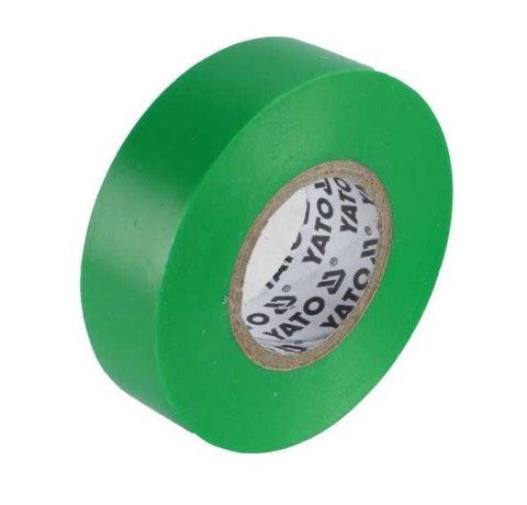 YATO TAŚMA ELEKTOIZOLACYJNA 15mm x 20m ZIELONA YATO TAŚMA ELEKTOIZOLACYJNA 15mm x 20m ZIELONA