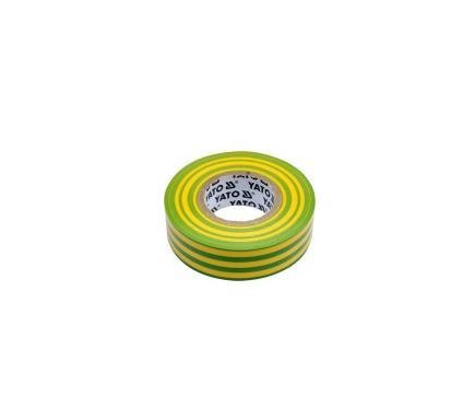 YATO TAŚMA ELEKTOIZOLACYJNA 19mm x 20m ŻÓŁTO - ZIELONA YATO TAŚMA ELEKTOIZOLACYJNA 19mm x 20m ŻÓŁTO - ZIELONA