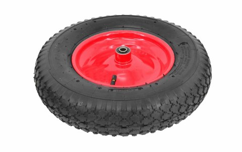 AWTOOLS KOŁO DO TACZKI PNEUMATYCZNE 4.00-8 FELGA METAL, ŁOŻYSKO+OŚ, 2 WARSTWY, 2 ATM