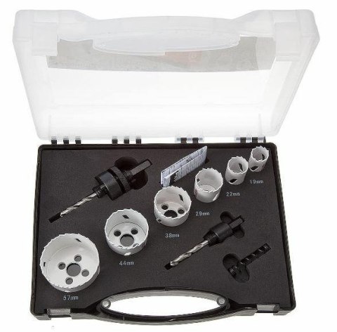 MAKITA ZESTAW OTWORNIC BIM ECONOMY 6szt. (HYDRAULIK) 19,22,29,38,44,57mm+2WP+2 ADAPTER