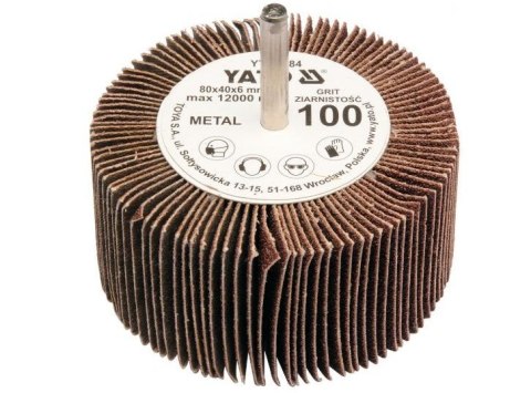 YATO ŚCIERNICA LISTKOWA TRZPIENIOWA 80 x 40 x 6mm P40