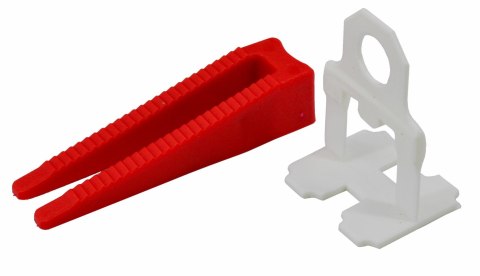 AWTOOLS SYSTEM POZIOMOWANIA PŁYTEK LEVEL UP 1,0mm - 6-17mm - KLIPS 100szt. + KLIN 100szt.