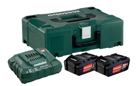 METABO AKUMULATOR 18V 5,2Ah x2 +ŁADOW. ASC 55 METABOX