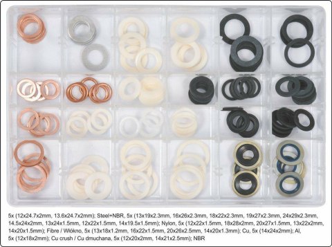 YATO PODKŁADKI DO KORKÓW SPUSTOWYCH 120szt.