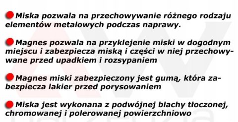 YATO MISKA MAGNETYCZNA OKRĄGŁA 110mm YT-08295