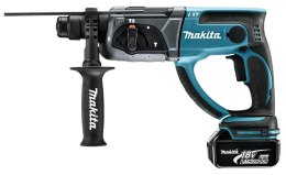 MAKITA MŁOTOWIERTARKA Z OPCJĄ KUCIA 18V 3x5,0Ah 1,9J DHR202RTE3 + ACC (D-74136)