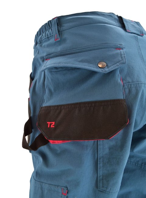 AWTOOLS SPODNIE SPODENKI ROBOCZE ODPINANE NOGAWKI T2/ PETROL/ S