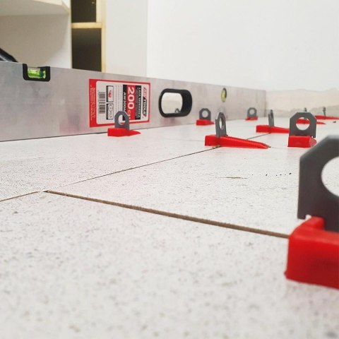 AWTOOLS SYSTEM POZIOMOWANIA PŁYTEK STANDARD 1,0mm - 7mm-15mm - KLIPS 400szt.