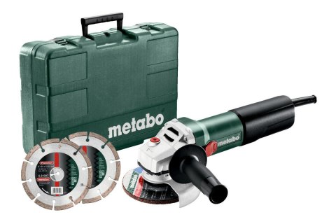METABO SZLIFIERKA KĄT.125 /WQ 1100-125 WALIZKA + 2 TARCZE DIAMENTOWE