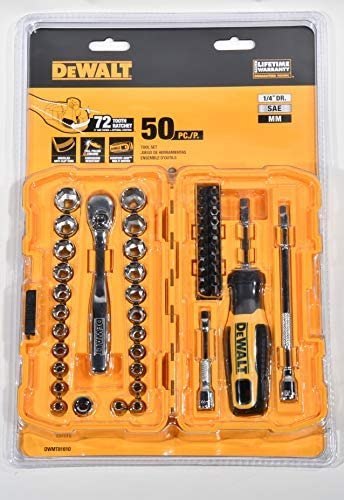 DEWALT ZESTAW KLUCZY 50el. 1/4" NANO