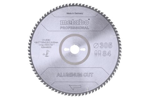 METABO PIŁA TARCZOWA FZ/TZ 305x30x84z ALUMINIUM CUT PROFESSIONAL
