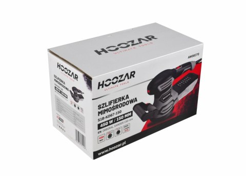 HOOZAR SZLIFIERKA MIMOŚRODOWA 150mm 450W Z RĄCZKĄ