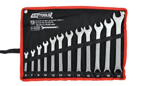 AWTOOLS KLUCZE PŁASKO-OCZKOWE KOMPLET 12elem. 6,7,8,10,12,13,14,15,16,17,19,22
mm AWTOOLS KLUCZE PŁASKO-OCZKOWE KOMPLET 12elem. 6,7,8,10,12,13,14,15,16,17,19,22
mm