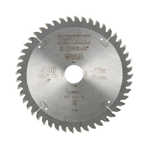 DEWALT PIŁA TARCZ.190x30mmx48z DEWALT PIŁA TARCZ.190x30mmx48z