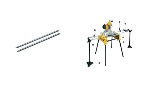 DEWALT PROWADNICE RUROWE 1000mm 2szt. DO DW742 DEWALT PROWADNICE RUROWE 1000mm 2szt. DO DW742