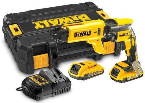 DEWALT WKRĘTARKA DO PŁYT KARTONOWO - GIPSOWYCH 18V 30Nm 2 x 2,0Ah LI-ION BRUSHLESS TSTAK +DCF6201 DEWALT WKRĘTARKA DO PŁYT KARTONOWO - GIPSOWYCH 18V 30Nm 2 x 2,0Ah LI-ION BRUSHLESS TSTAK +DCF6201