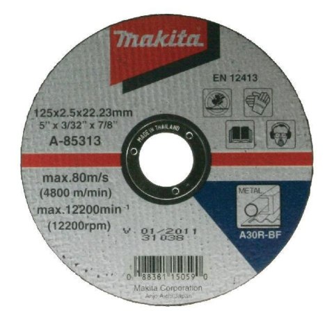 TARCZA DO METALU 125 x 2,5 x 22mm TARCZA DO METALU 125 x 2,5 x 22mm