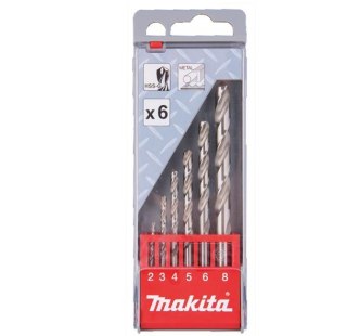 WIERTŁA DO METALU, HSS-G KOMPLET 5szt. 2, 3, 4, 5, 6, 8 mm