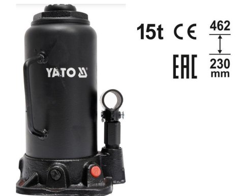 YATO DŹWIGNIK TŁOKOWY HYDRAULICZNY SŁUPKOWY 15T 230-462mm YATO DŹWIGNIK TŁOKOWY HYDRAULICZNY SŁUPKOWY 15T 230-462mm