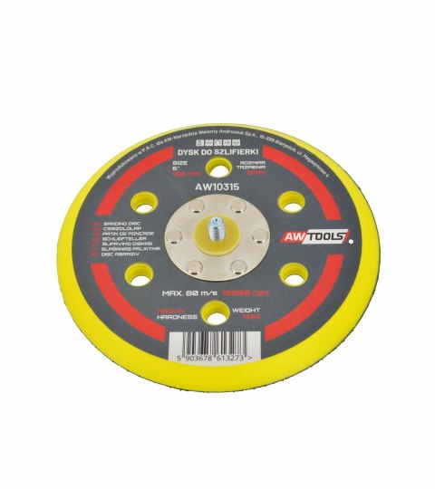 AW DYSK 125mm DO SZLIFIERKI MIMOŚRODOWEJ PNEUMATYCZNEJ