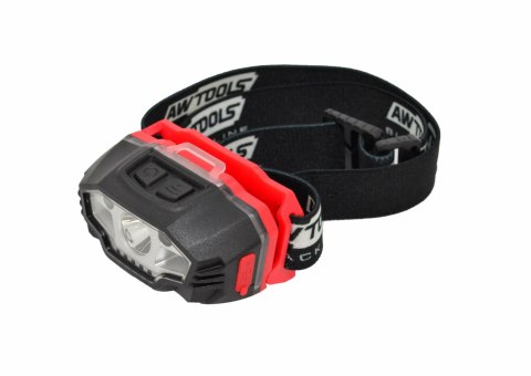 AWTOOLS LATARKA CZOŁOWA LED USB 5 FUNKCJI BLACK LINE