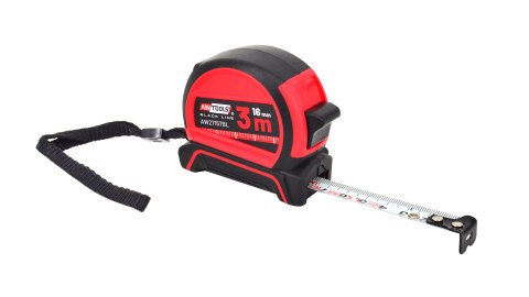 AWTOOLS MIARA ZWIJANA 3m x 19mm NYLONOWA POWŁOKA