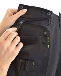 AWTOOLS SPODNIE ROBOCZE KIESZENIE MONTERSKIE T3/ ODBLASKOWE/ XXXL